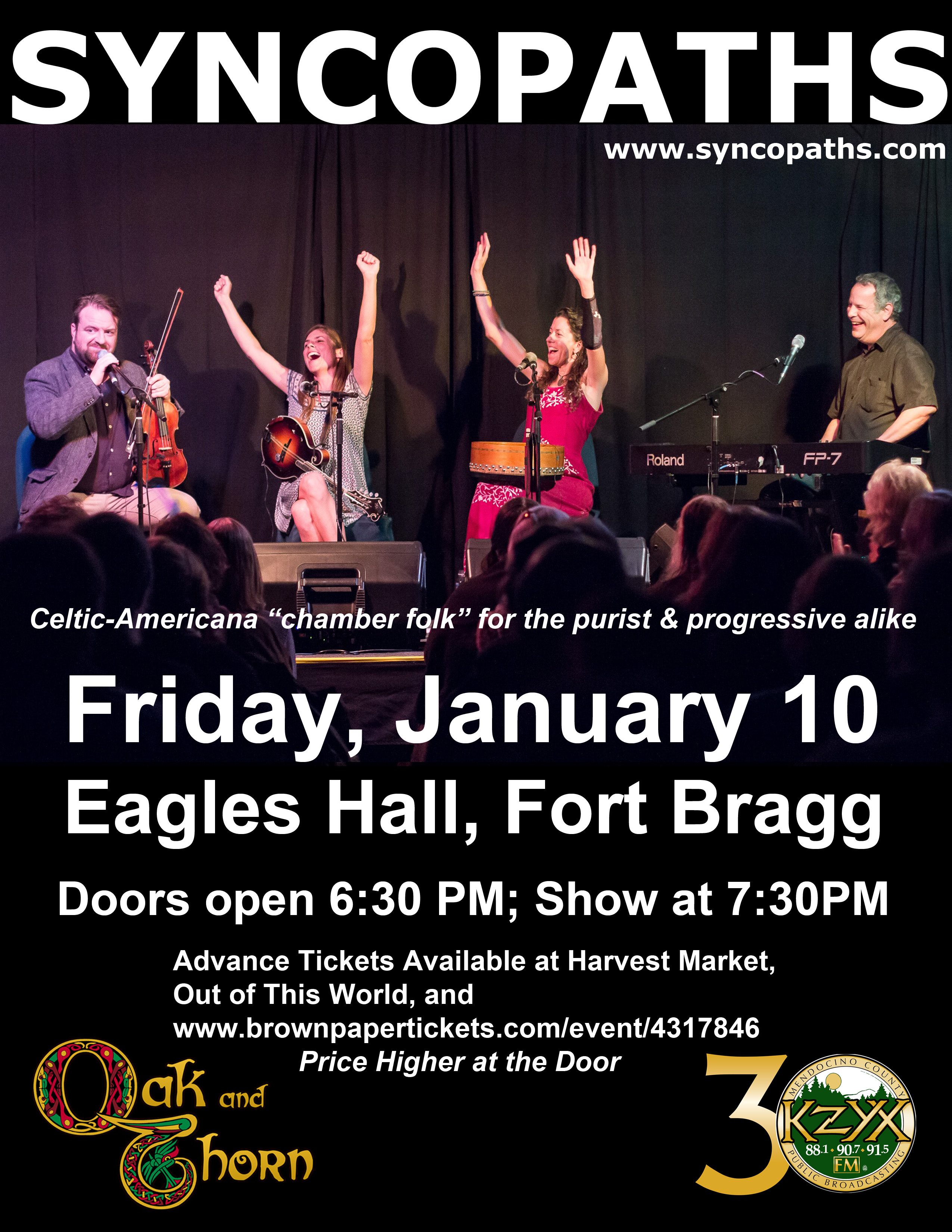 Syncopaths in Concert Friday January 10 2020